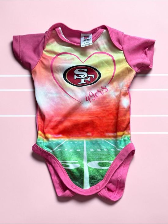 Nfl Team Other - 49ers Pink  Baby One-Piece Bodysuit 0-3 months